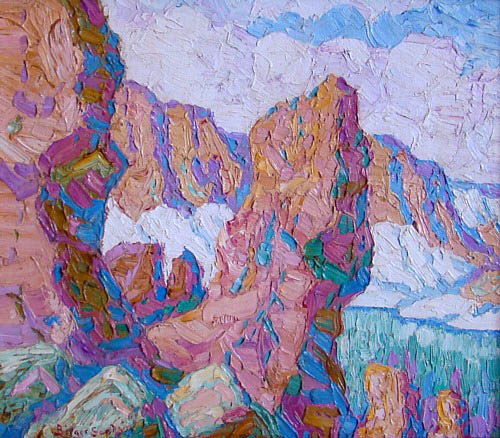 Birger Sandzen - Iceberg Peak, Colorado State Park, 1930